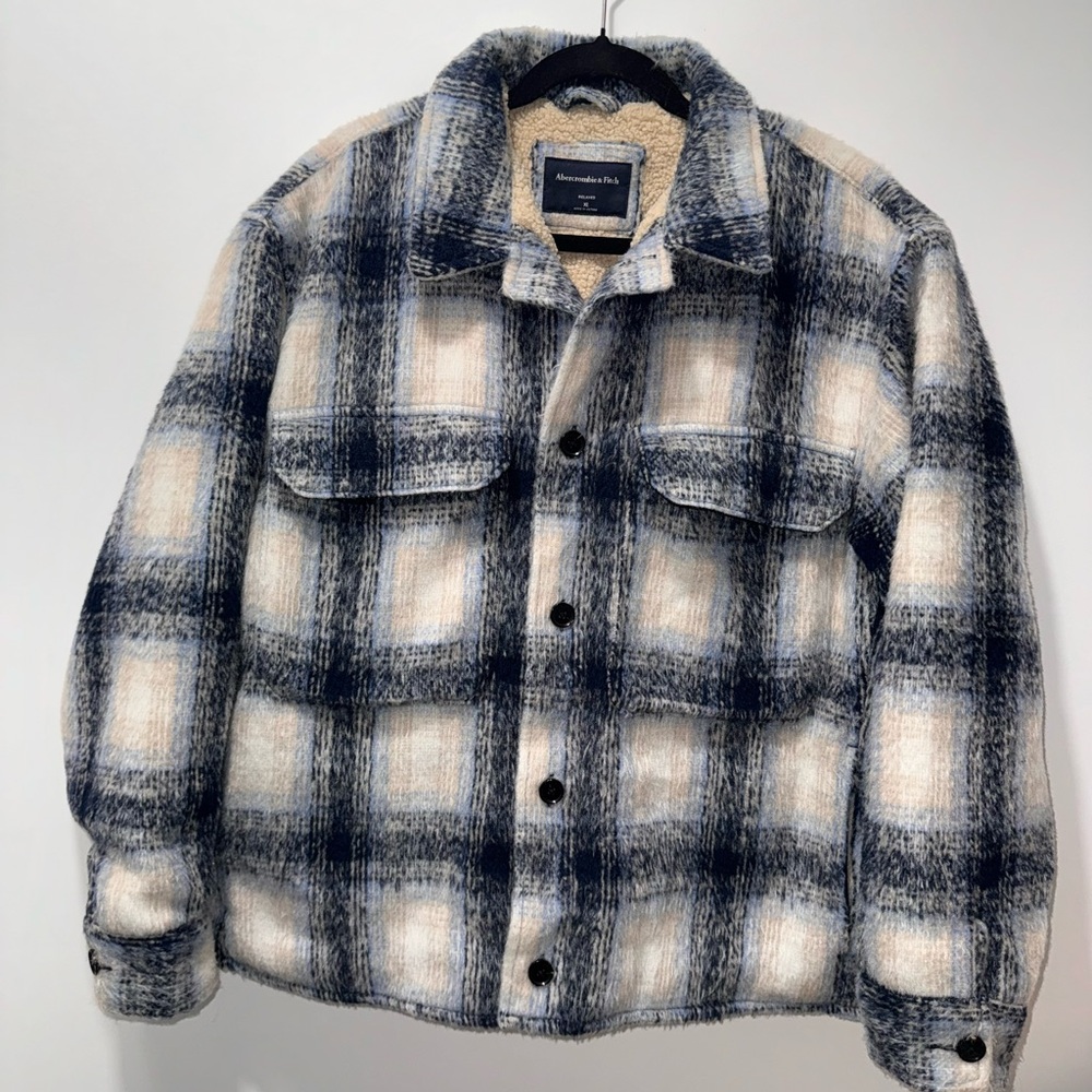 Abercrombie & Fitch Sherpa Lined Flannel